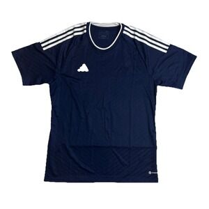 Adidas Campeon 23 Soccer Jersey Slim Fit Navy Blue Mens Size Large HR2621